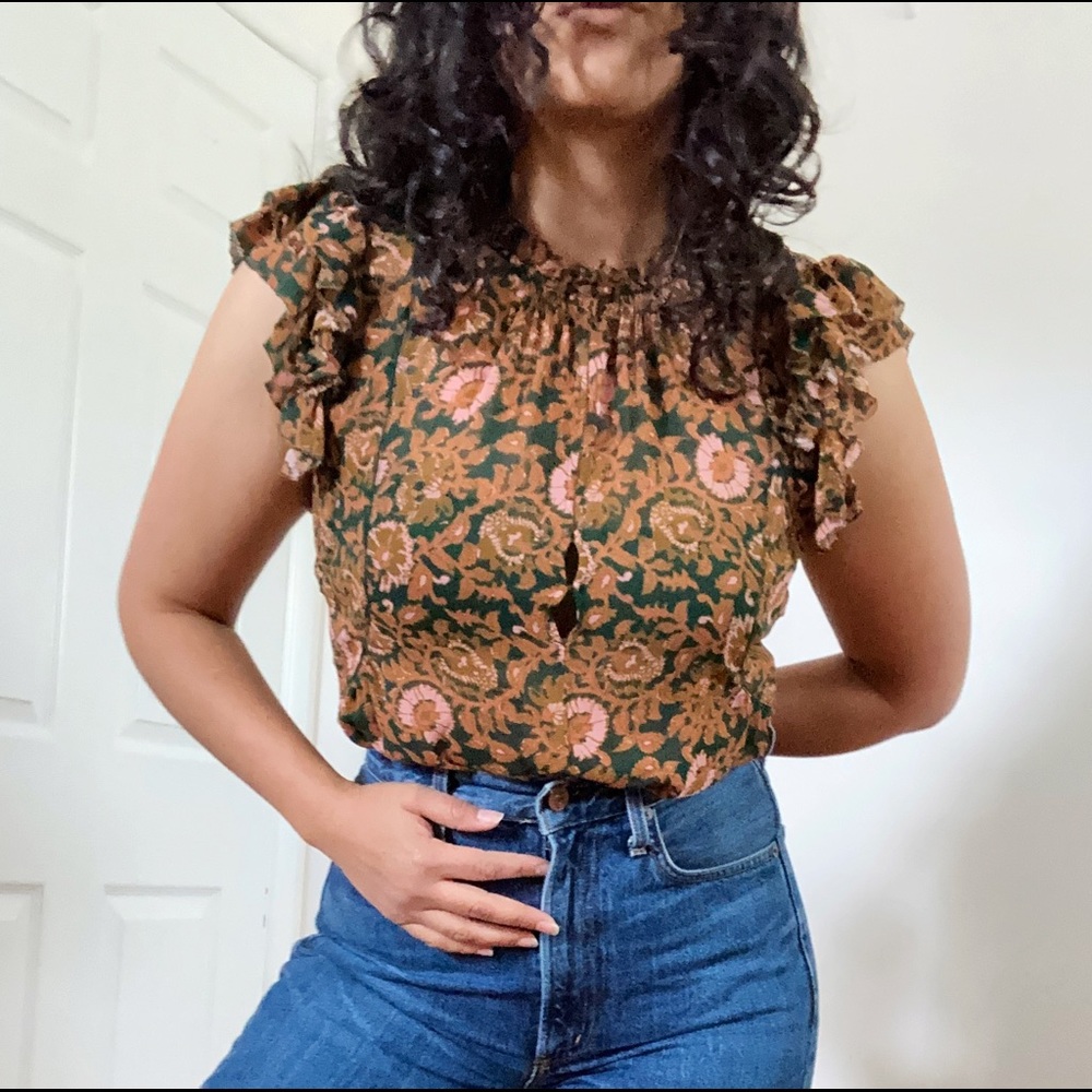 APIECE APART SILK BLOUSE - Picture 2 of 7